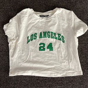 White Teeshirt green letters